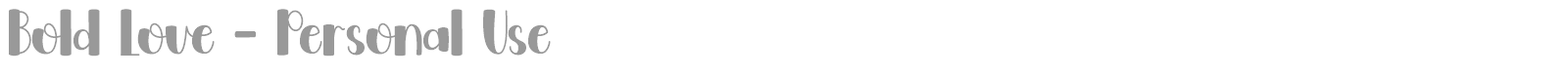 Bold Love font preview